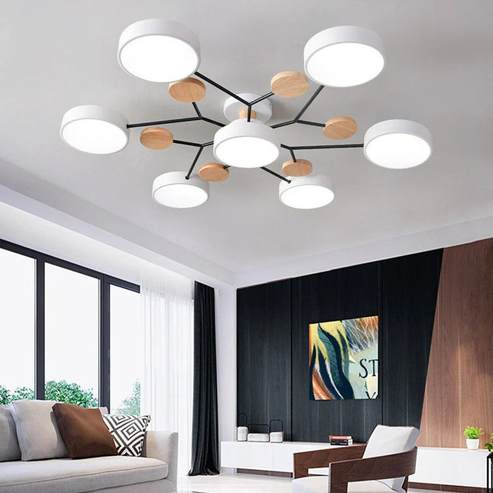 Contemporary LED Ceiling Light Flush Mount Multi-Light Fixture
