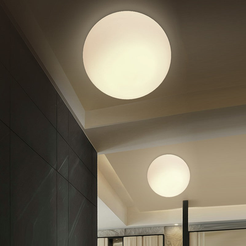 Round Globe Ceiling Light Contemporary Indoor Lighting