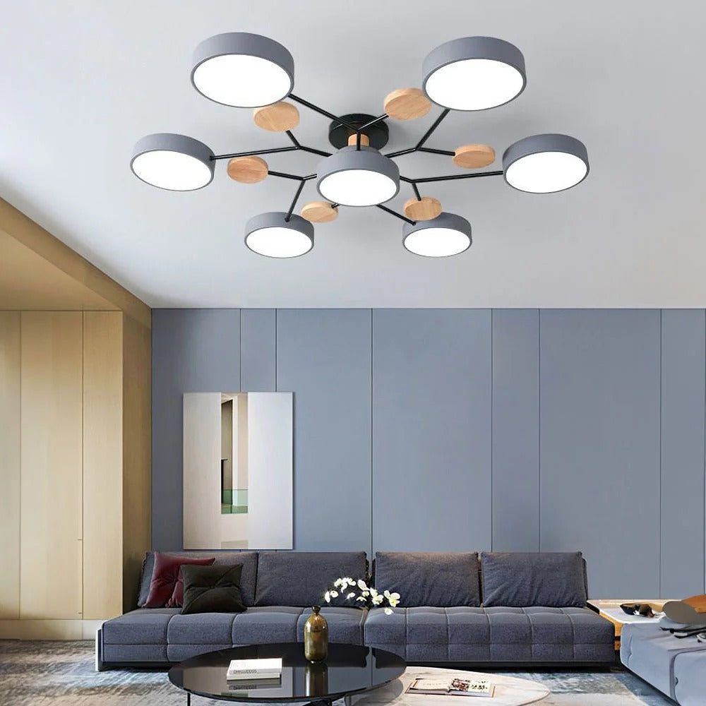 Contemporary LED Ceiling Light Flush Mount Multi-Light Fixture