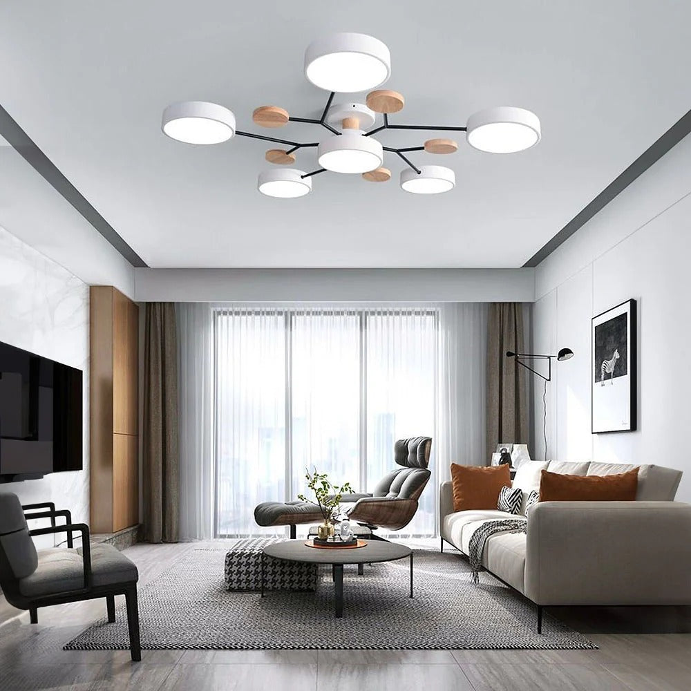 Contemporary LED Ceiling Light Flush Mount Multi-Light Fixture