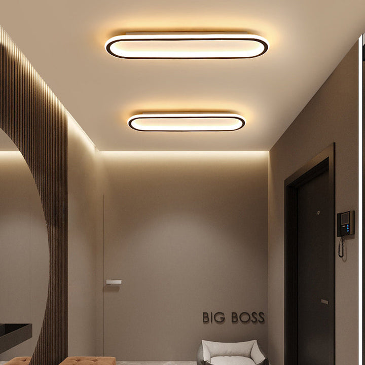 Rectangular LED Flush Ceiling Light Slim Modern Fitting