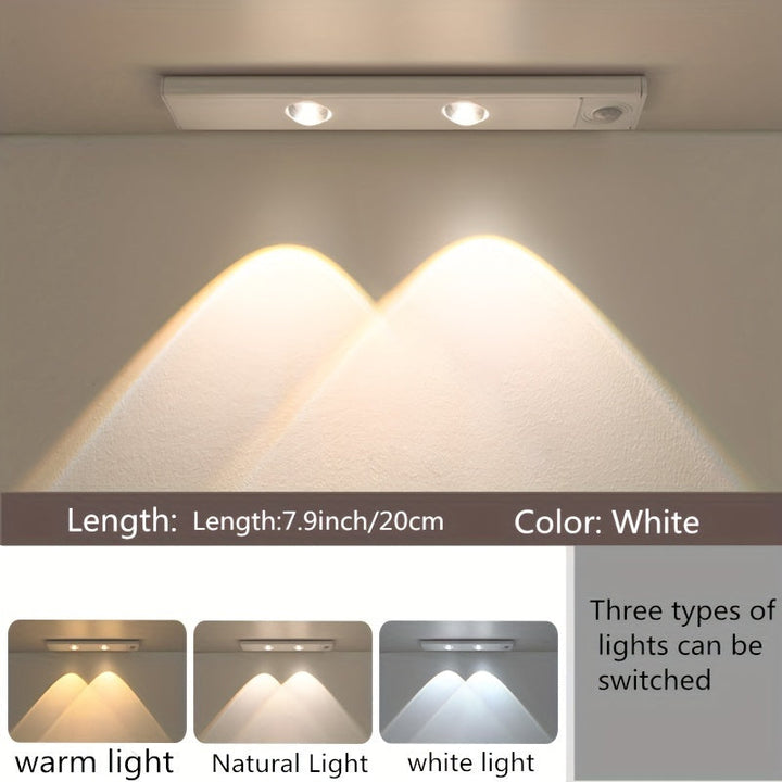 Wireless LED Motion Sensor Light Strip Rechargeable Indoor Lighting