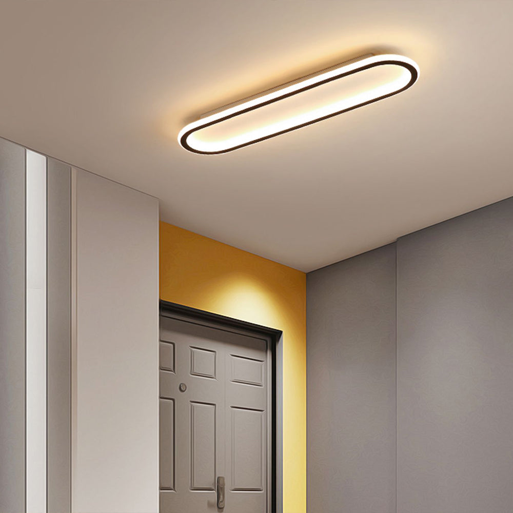 Rectangular LED Flush Ceiling Light Slim Modern Fitting