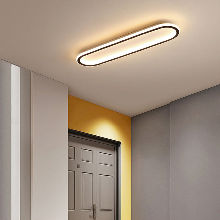 Rectangular LED Flush Ceiling Light Slim Modern Fitting