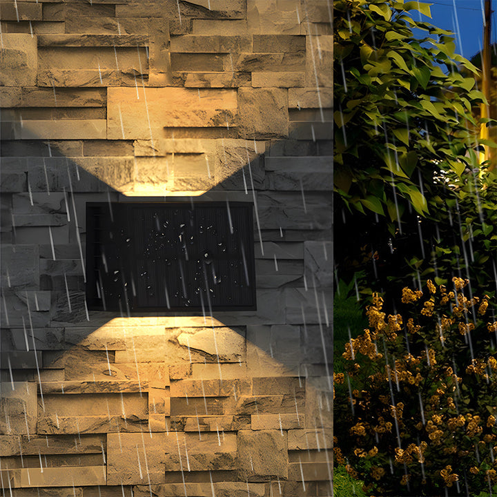 LED-Solar-Wandlampe für Garten und Außenbereich