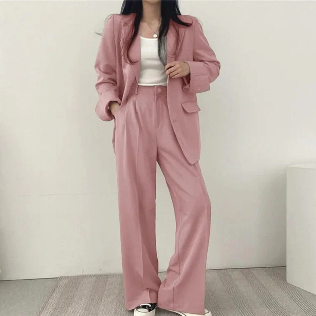 Amandine | Lässiges Blazer-set In Übergröße Für Damen