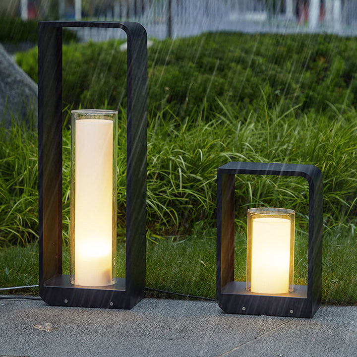 Outdoor LED Garden Light Square Minimalist Pathway Fixture