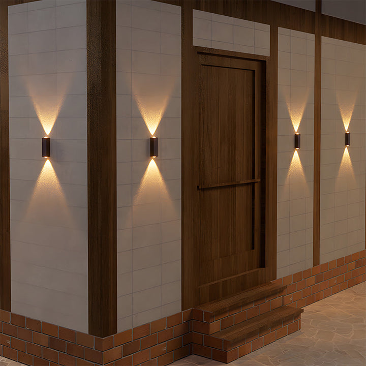 Væghængte Solcelle Op- og Nedadrettede Udendørslamper