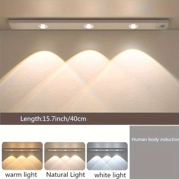 Wireless LED Motion Sensor Light Strip Rechargeable Indoor Lighting