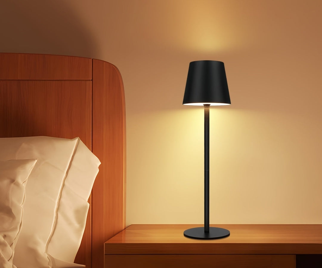 Touch Activated Rechargeable LED Table Lamp for Bedside Use