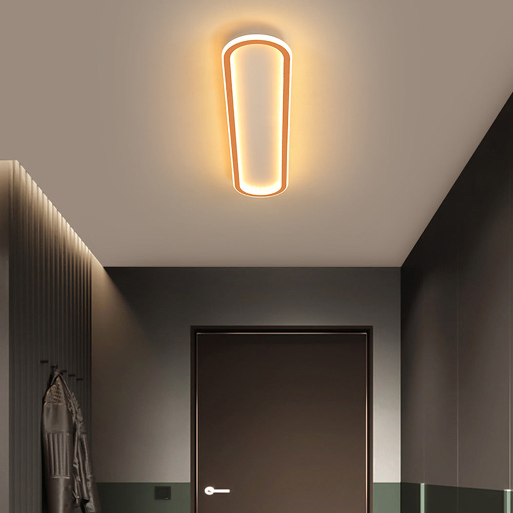 Rectangular LED Flush Ceiling Light Slim Modern Fitting