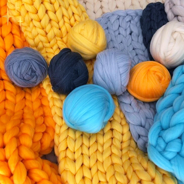 Chunky Yarn Thick Decorative Yarn for Blankets and Cushions