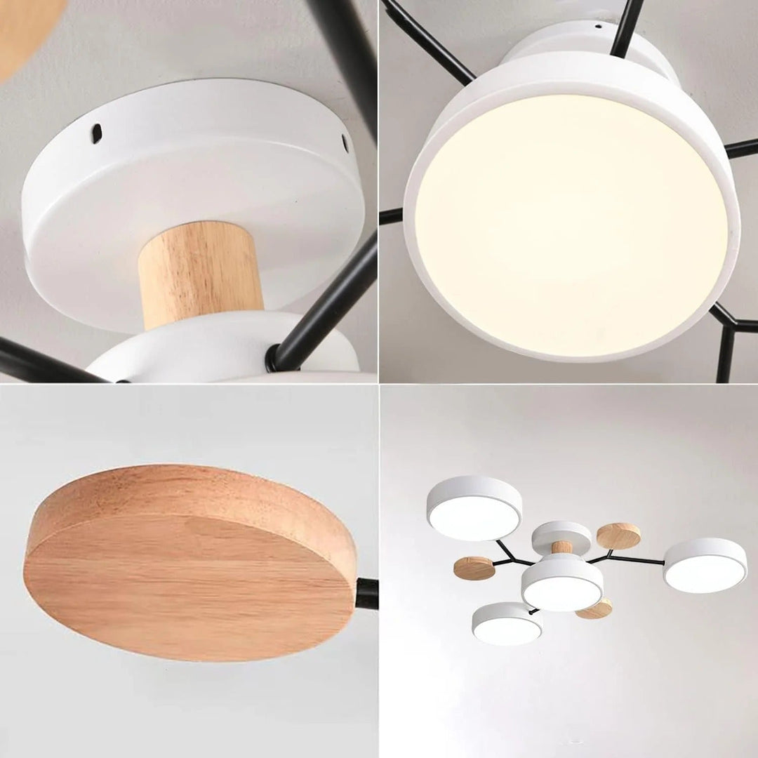 Contemporary LED Ceiling Light Flush Mount Multi-Light Fixture