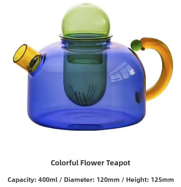 Contemporary Teapot with Matching Mugs Sleek Everyday Tea Set