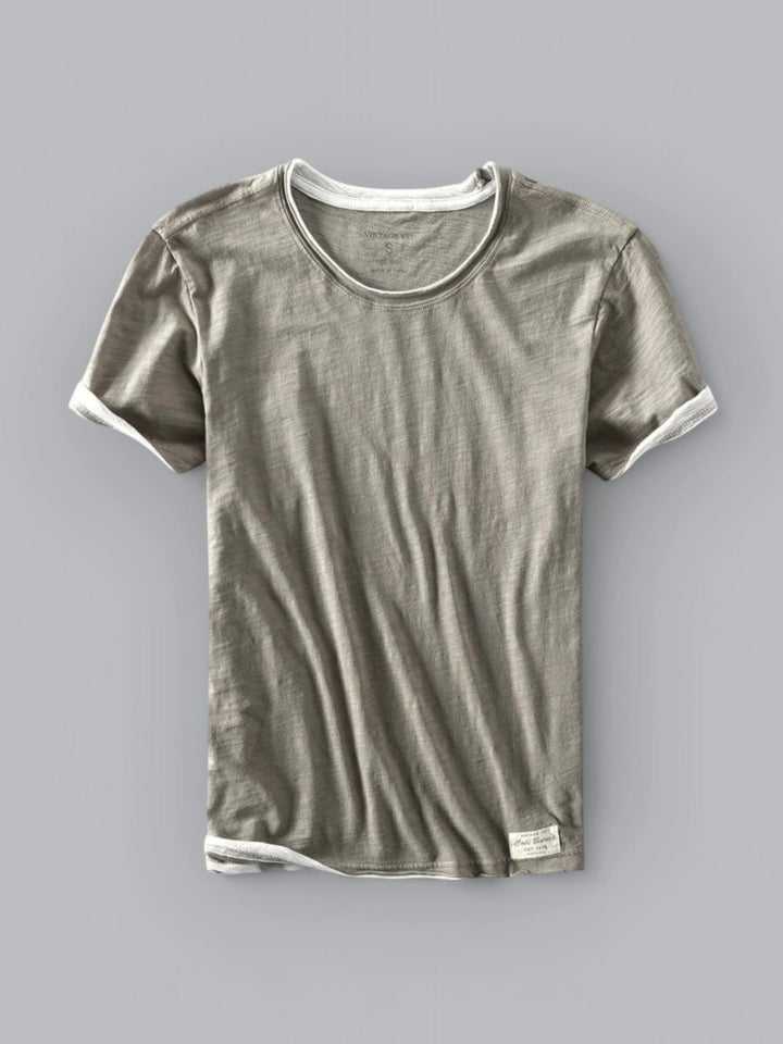 Thierry | Lässiges Rundhals-t-shirt Für Herren | Kurzarm