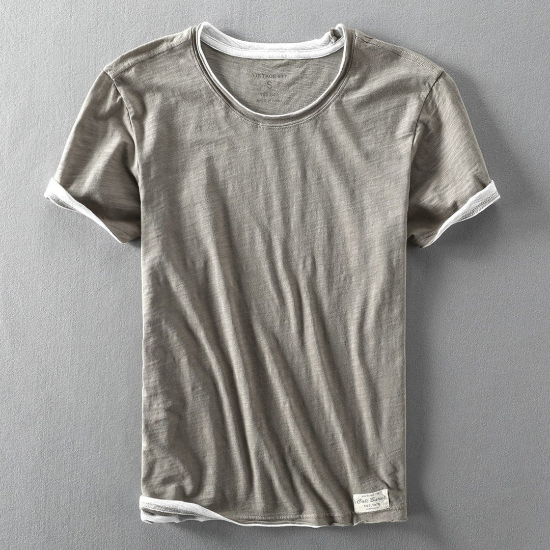 Thierry | Lässiges Rundhals-t-shirt Für Herren | Kurzarm