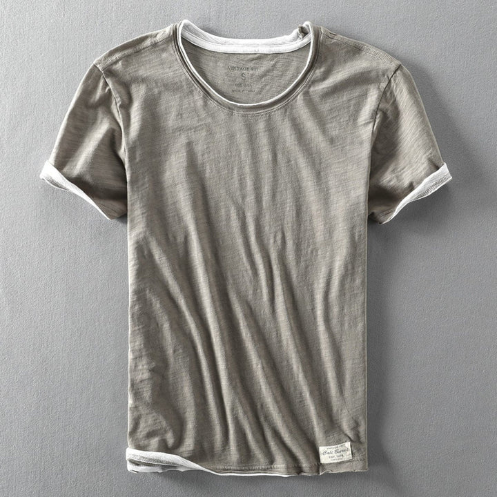 Thierry | Lässiges Rundhals-t-shirt Für Herren | Kurzarm