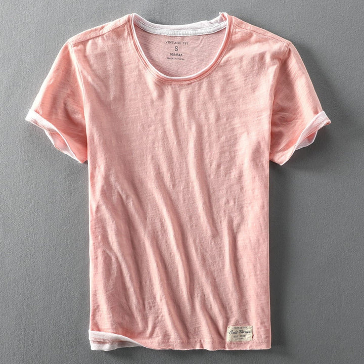 Thierry | Lässiges Rundhals-t-shirt Für Herren | Kurzarm