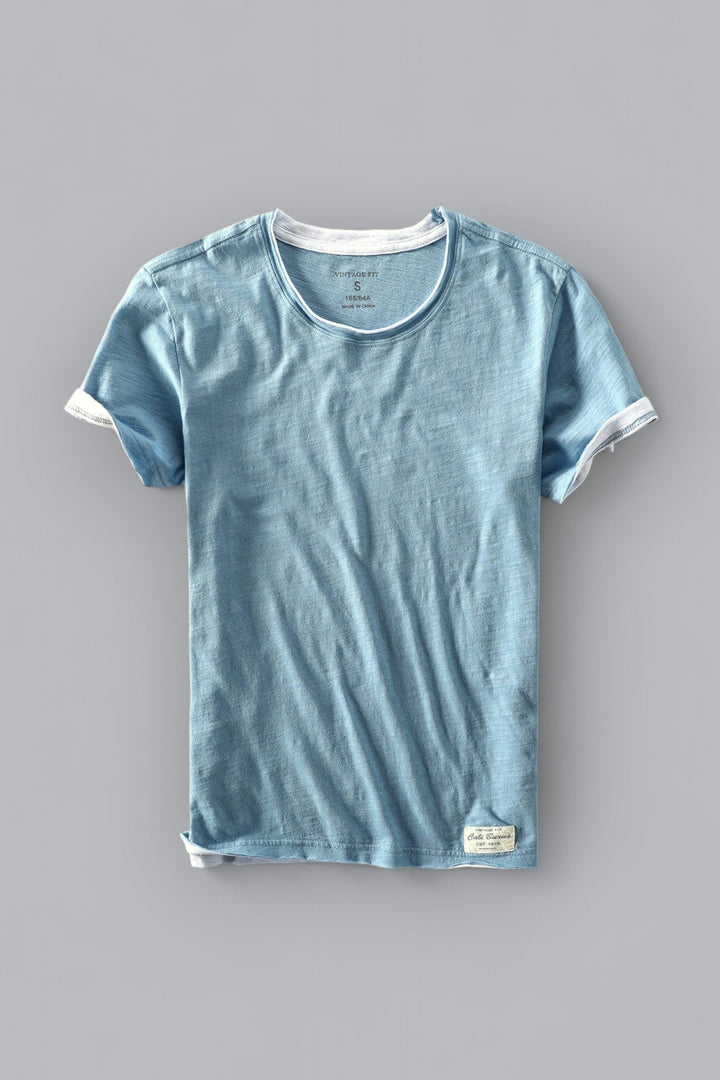 Thierry | Lässiges Rundhals-t-shirt Für Herren | Kurzarm