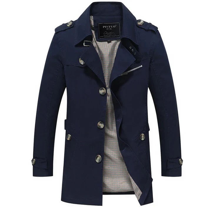 Wintertrenchcoat Für Herren | Doppelreihig