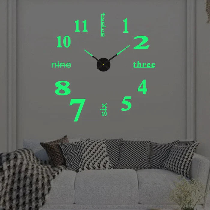 Modern Decorative Wall Clock Silent & simple to Mount