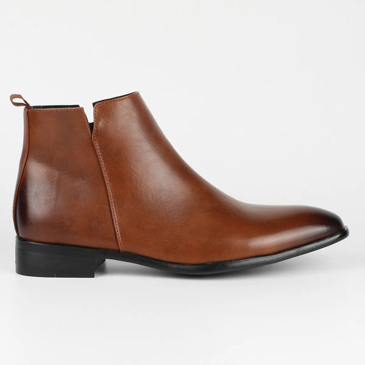 Herren-stiefeletten Mit Spitzer Spitze | Mit Seitlichem Reißverschluss