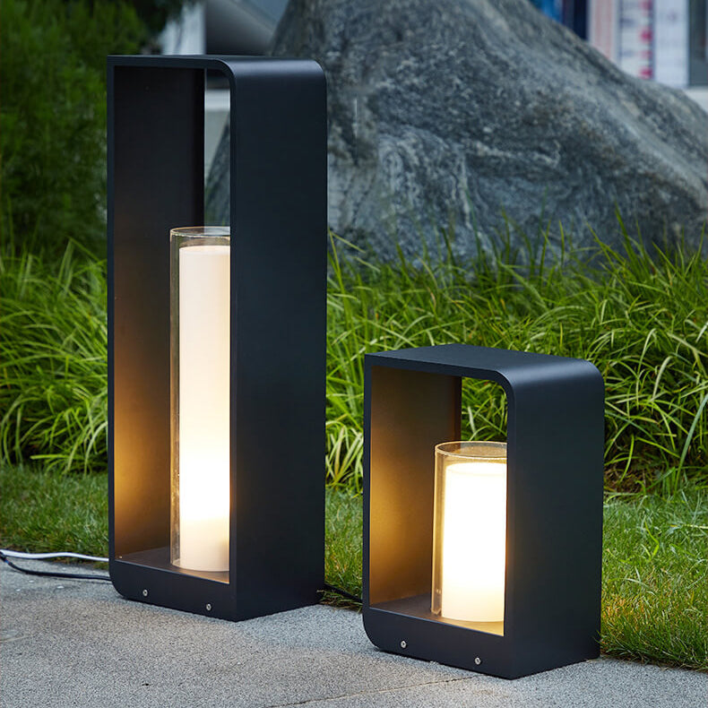 Outdoor LED Garden Light Square Minimalist Pathway Fixture