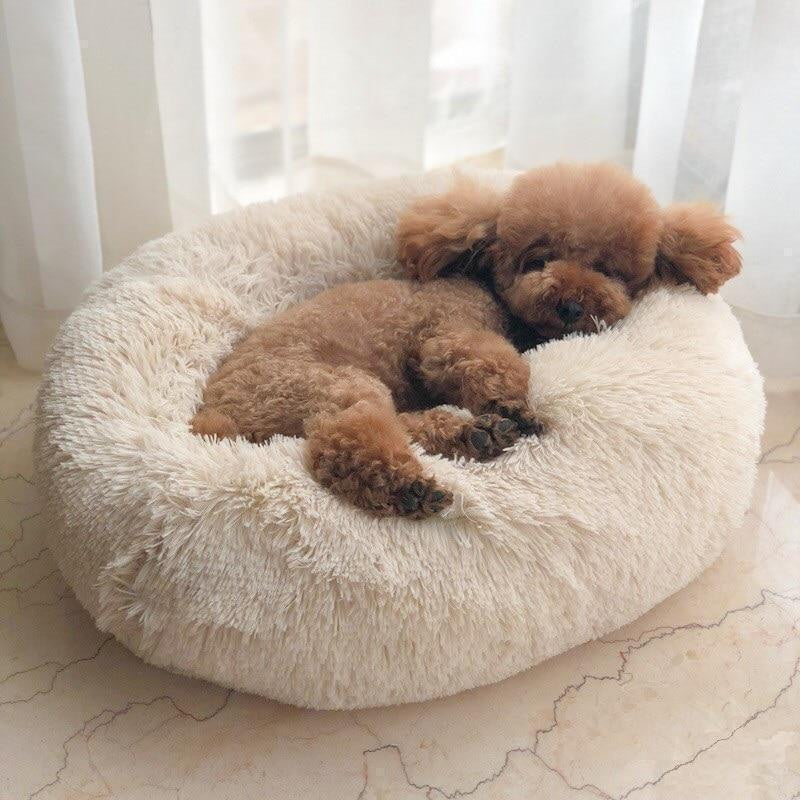 Chew Resistant Calming Dog Bed with Cooling Design