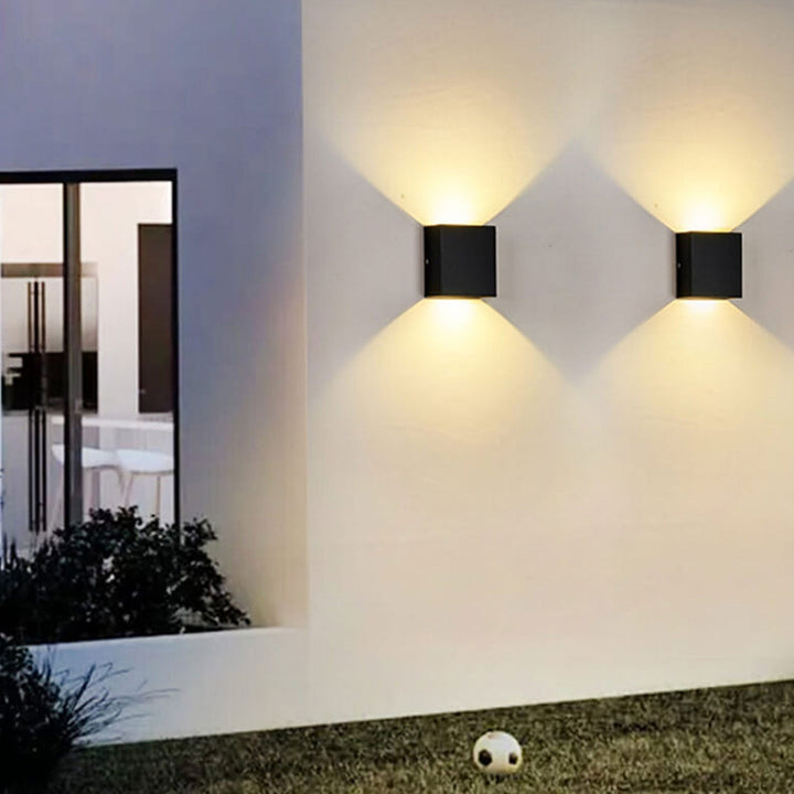 Exterior Wall Light With Sensor Dual Brightness Outdoor Lighting