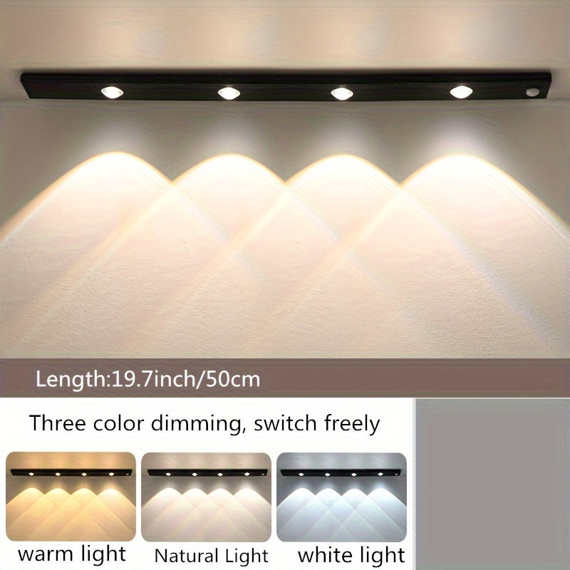 Wireless LED Motion Sensor Light Strip Rechargeable Indoor Lighting