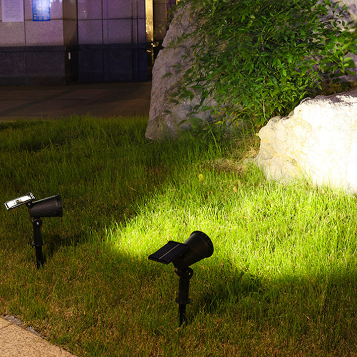 Solar Garden Spotlight Adjustable Colour Outdoor Lighting