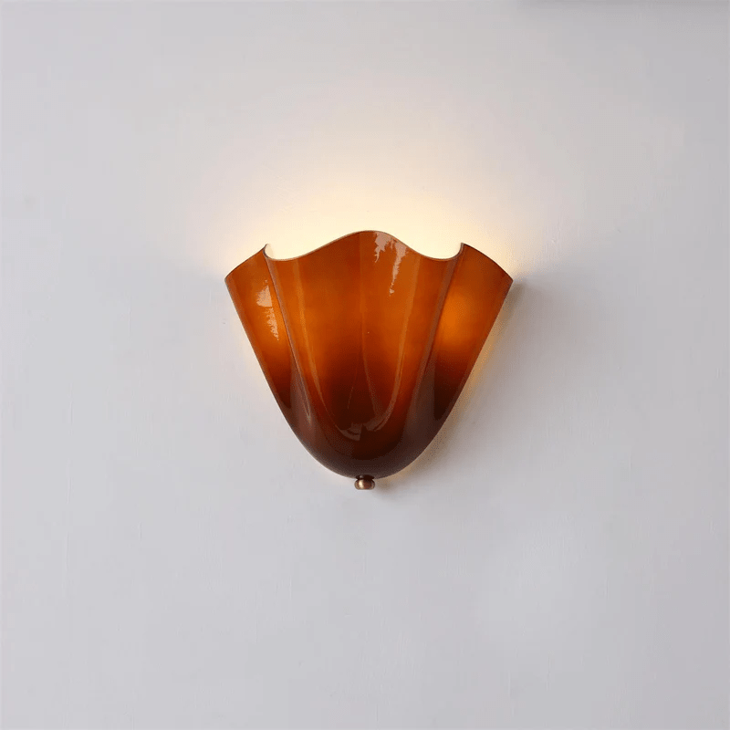 Sculpted Petal Wall Light – Modern Indoor Sconce