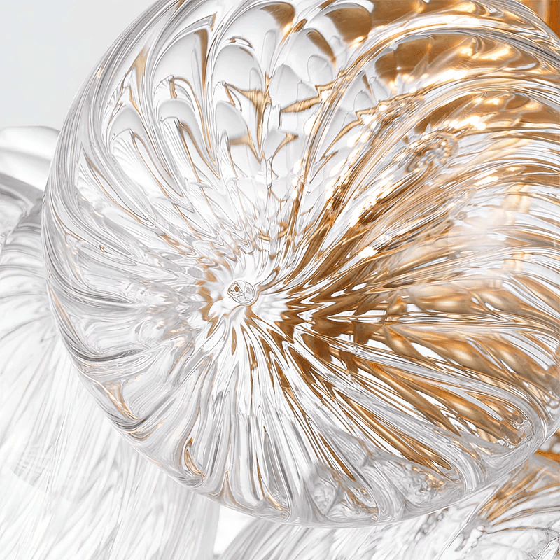 Modern Glass Orb Ceiling Light with Metal Frame