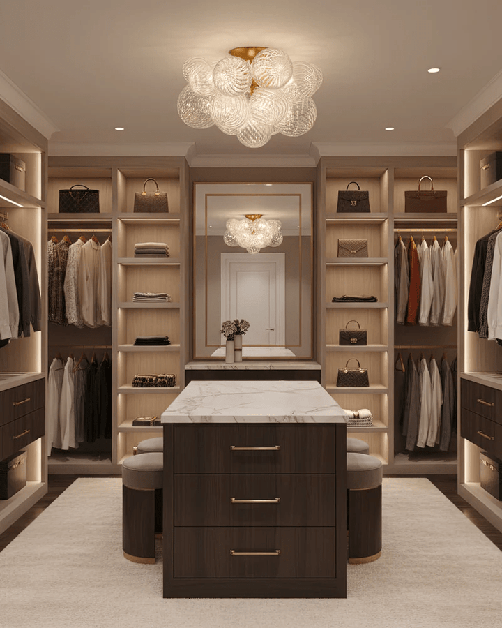 Modern Glass Orb Ceiling Light with Metal Frame