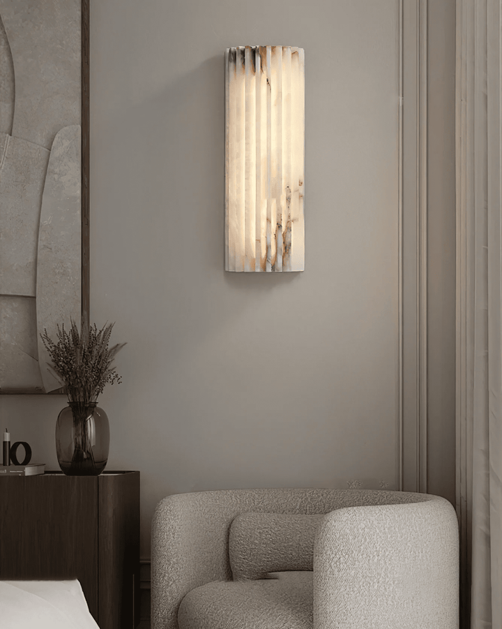 Luz de Pared LED Vertical Acanalada – Lámpara Decorativa de Interior