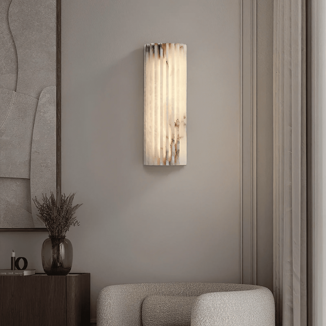 Luz de Pared LED Vertical Acanalada – Lámpara Decorativa de Interior