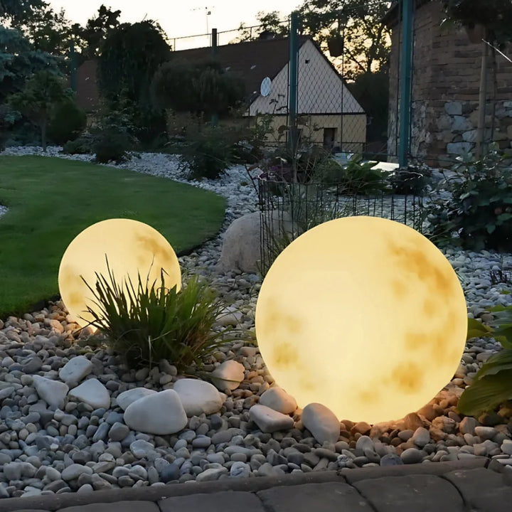 Lampes globe lune pour extérieur avec télécommande