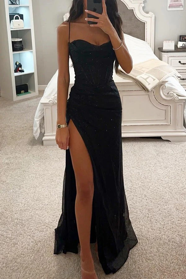 Glamouröses Maxikleid mit Pailletten & Korsett – Elegant & Figurbetont für Sommer 2025 | Perfekt für besondere Anlässe