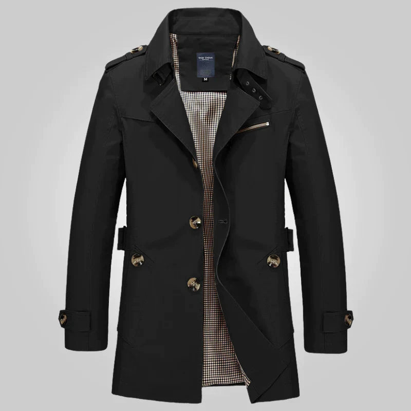 Trenchcoat Mit Stehkragen Für Damen | Mit Knopfdetails