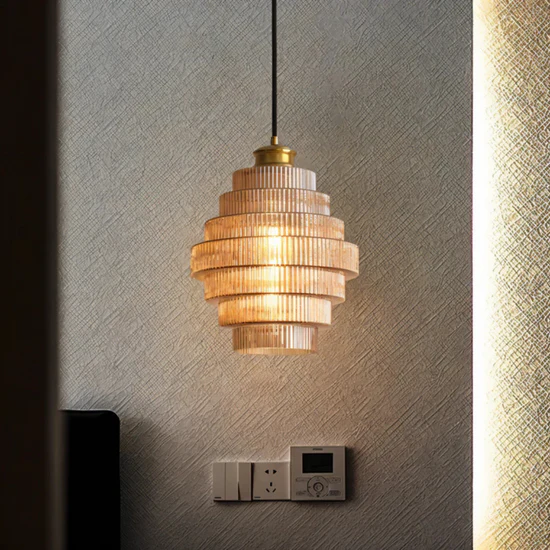 Glas-Hängeleuchte im Retro-Stil – Vintage Design für Wohnzimmer, Esszimmer & Küche | Stilvolle Pendelleuchte mit Charakter
