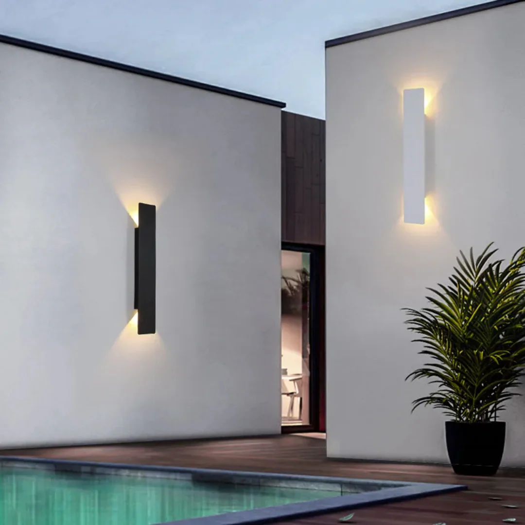 Wetterfeste Aluminium-Wandleuchte – Modern, Robust & Energiesparend | Ideal für Fassade, Garten & Terrasse