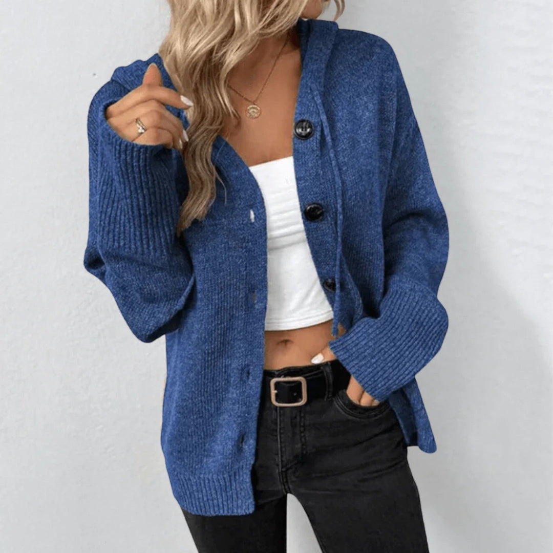 Manon | Strickjacke Mit Kapuze Für Damen | Warm