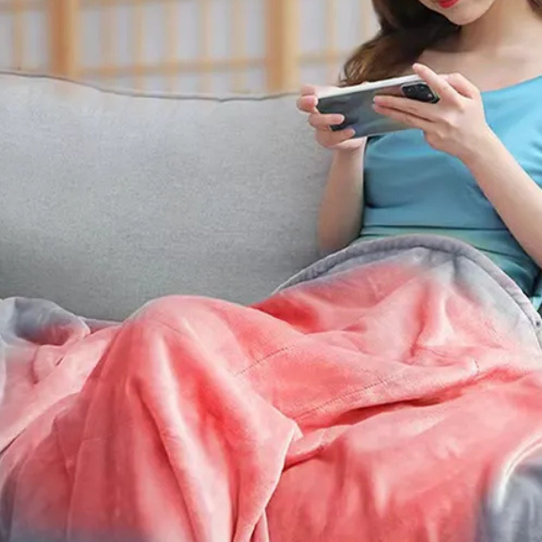 Cordless USB Heated Blanket Portable Warmth for Home and Travel