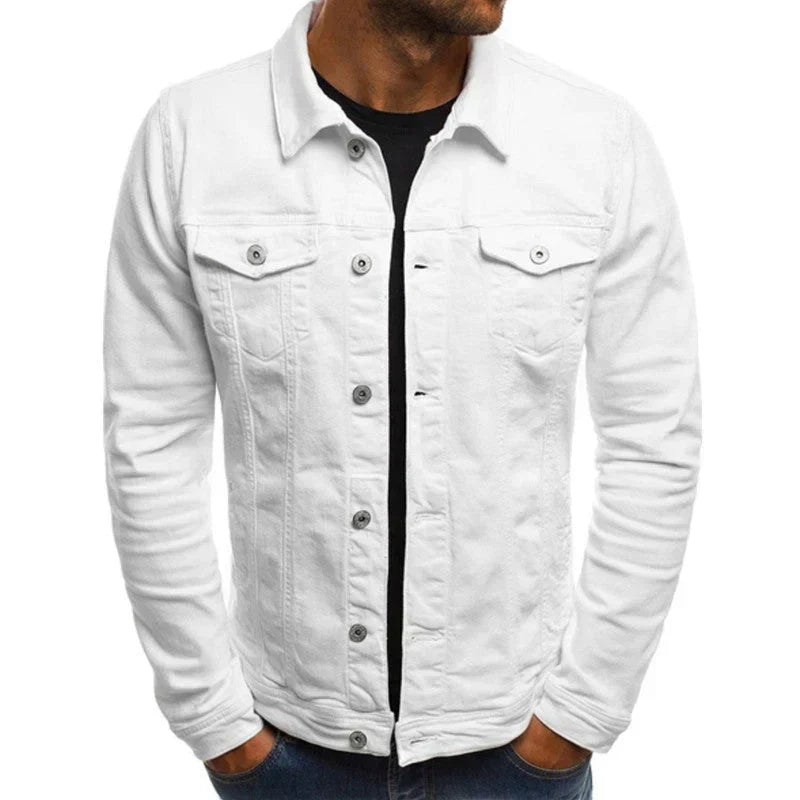 Klassische Jeansjacke Mit Brusttaschen Für Herren | Slim Fit