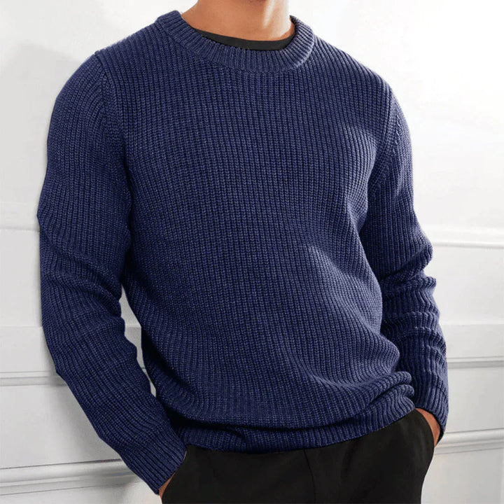 Stilvoller Strickpullover Mit Rundhalsausschnitt Für Herren | Winter