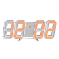 3D LED-Wanduhr – Groß, Dimmbar & mit Anzeige für Zeit, Datum & Temperatur | Moderne Digitaluhr für Wohnzimmer, Büro & Schlafzimmer