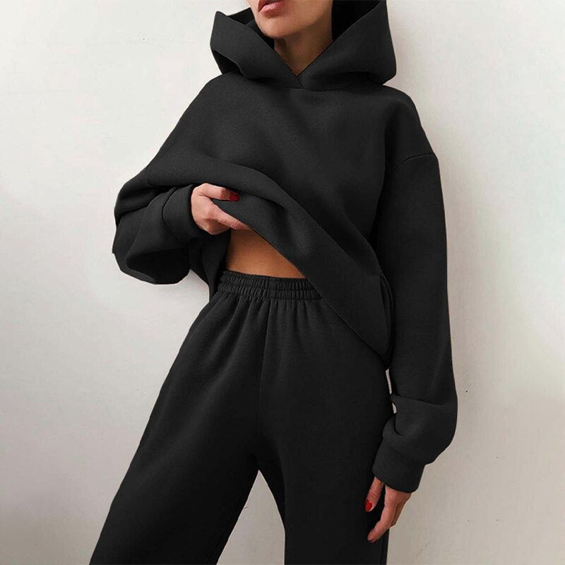 Stilvolles Jogging Set Für Damen | Mit Kapuze