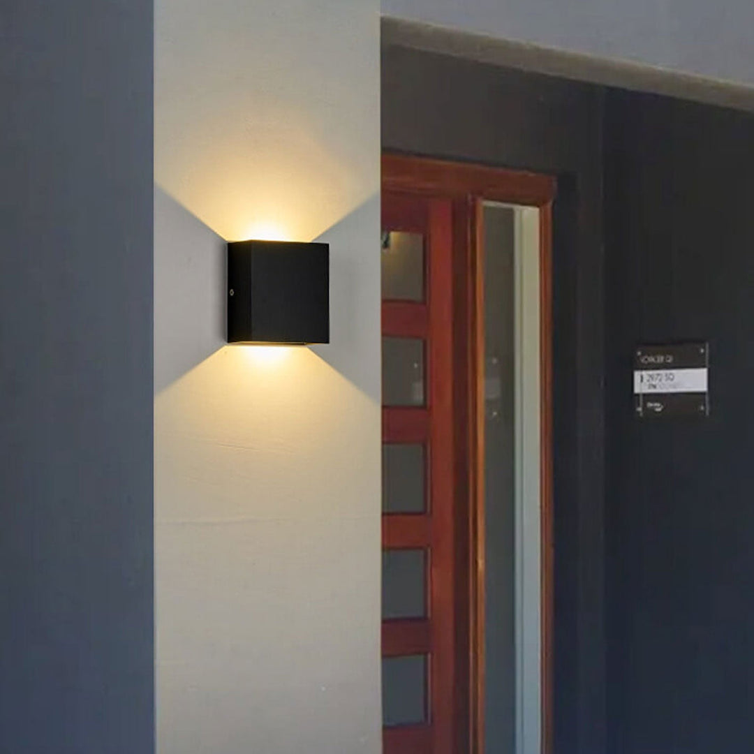 Exterior Wall Light With Sensor Dual Brightness Outdoor Lighting
