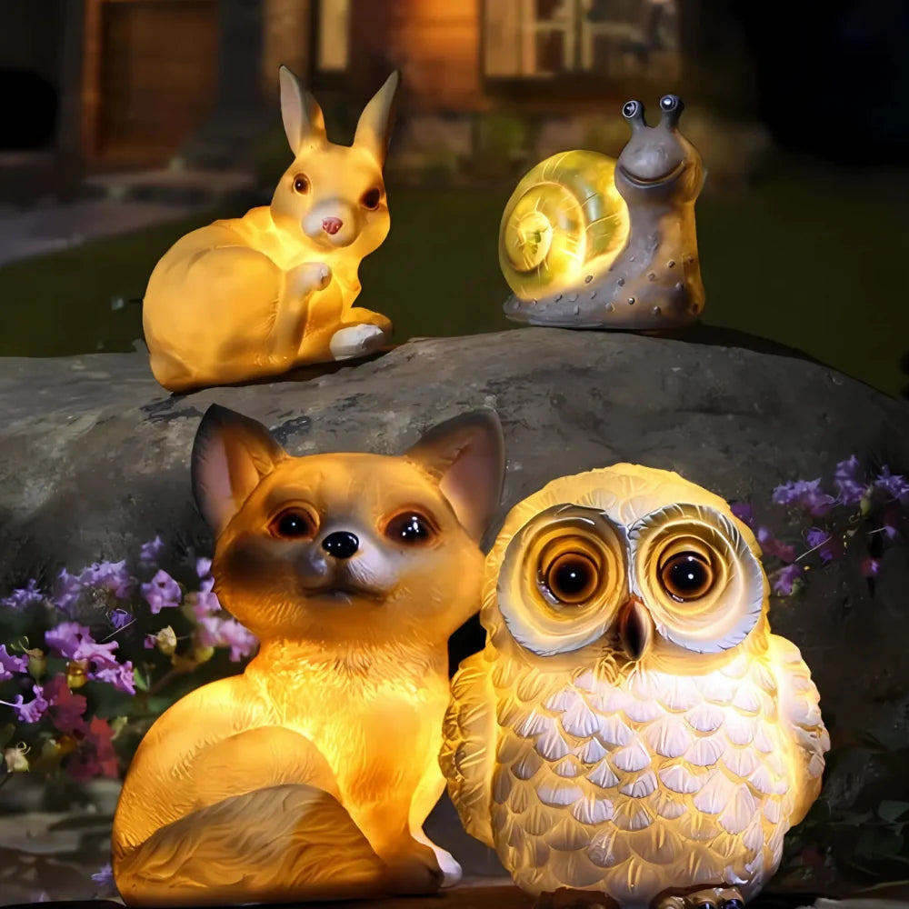 Animal Shaped Solar Outdoor Lights for Garden Décor