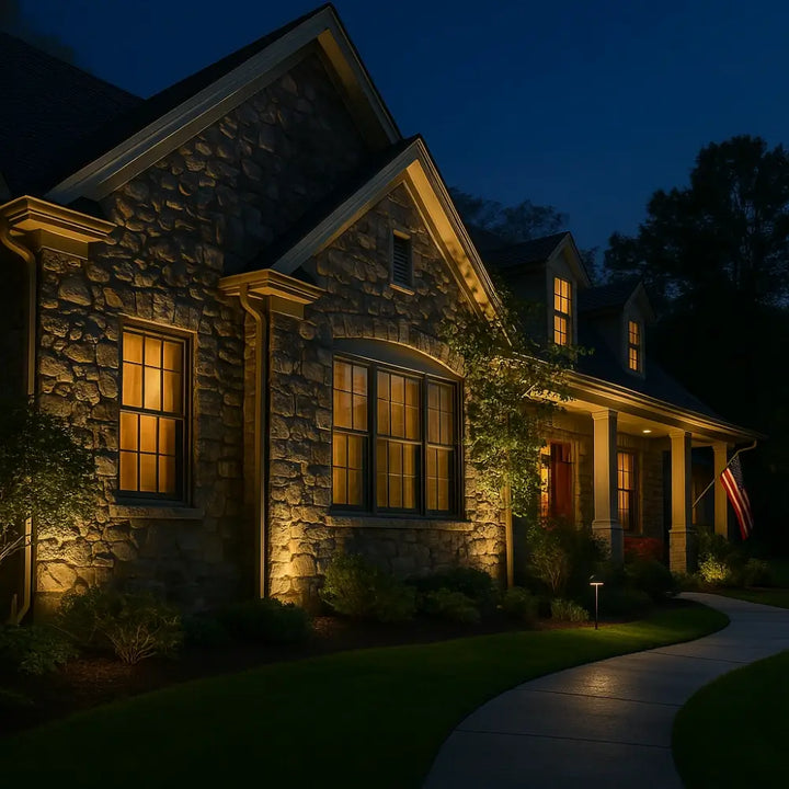 Solar Garden Spotlight Adjustable Colour Outdoor Lighting